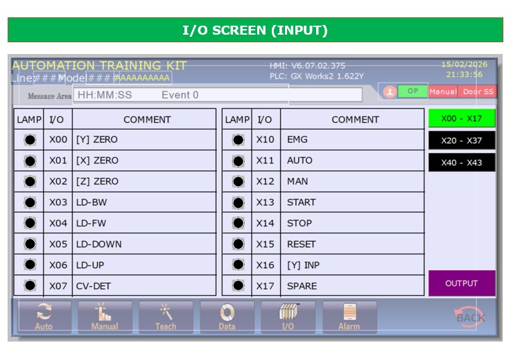 Mẫu trang Input Screen HMI
